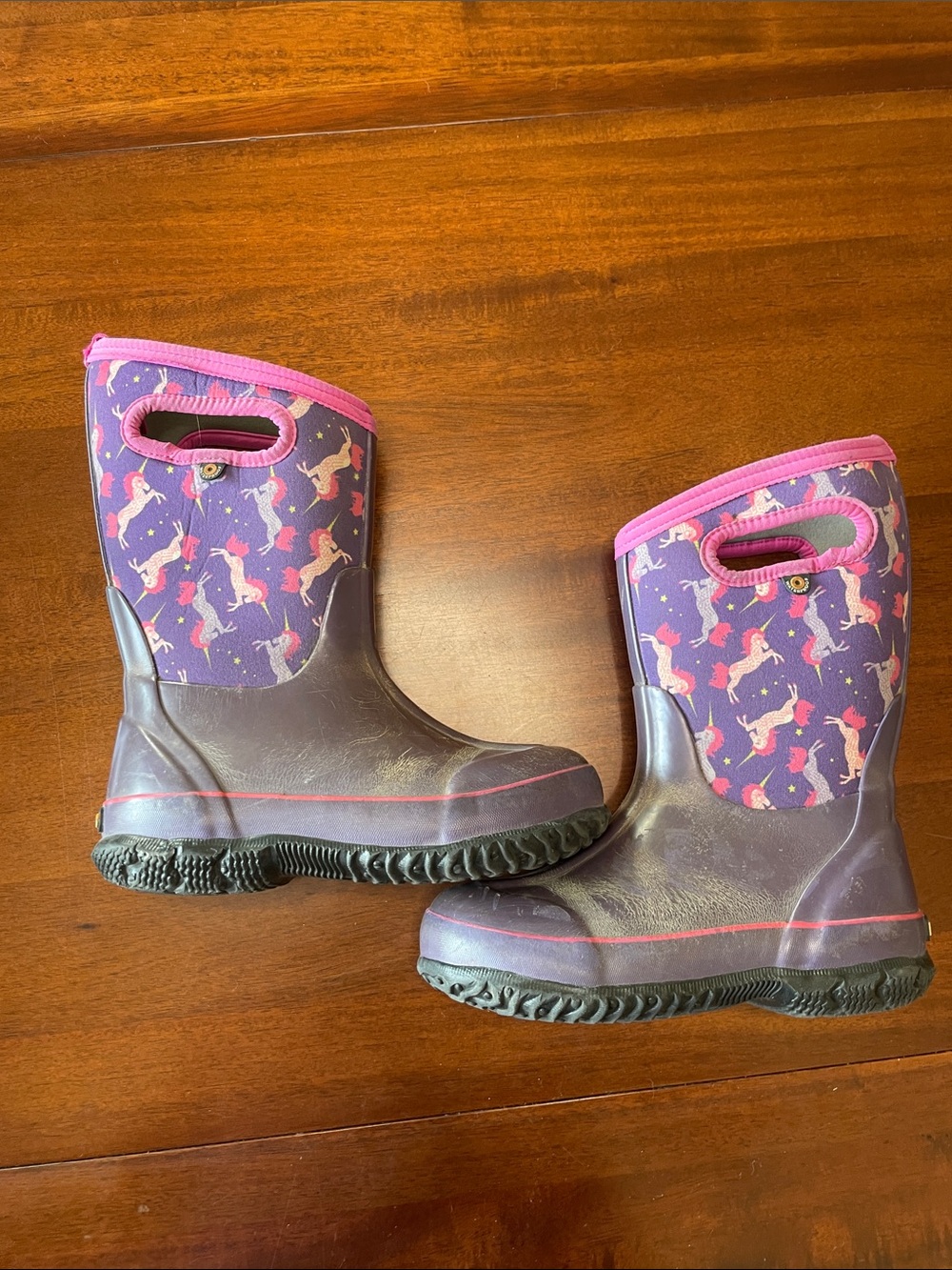 Bogs Kids Purple Unicorn winter Boots size 1